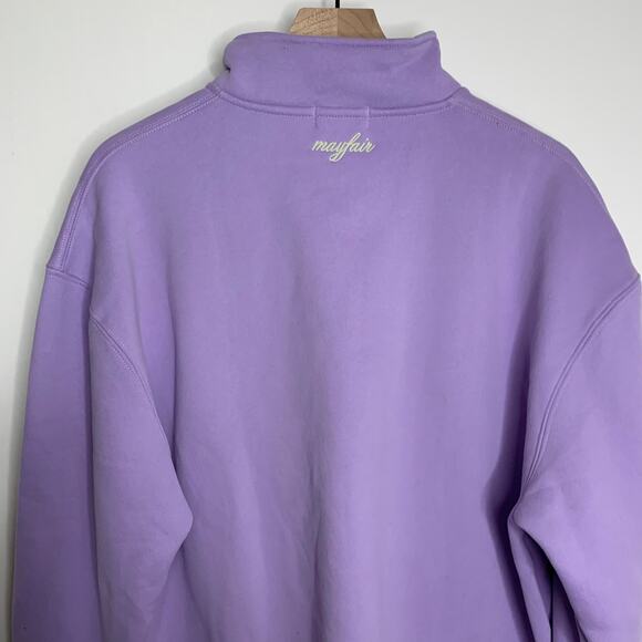 Mayfair Choosing Kindness Sweatpants Quarterzip Set Digital Lavender Purple M/L - Picture 10 of 16